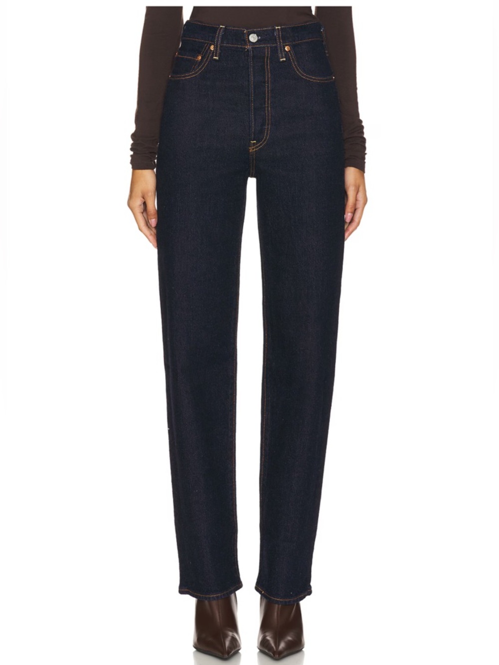 Levi's Women's High Rise Straight Jeans - Dark Indigo